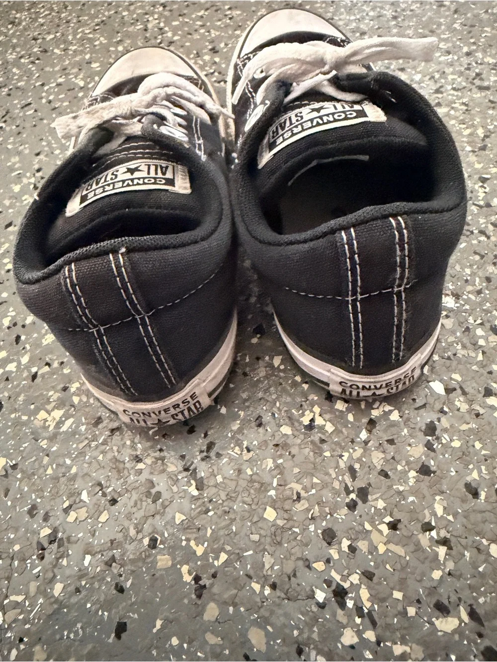 Converse Chuck Taylor black white shoes size 2 youth kids unisex